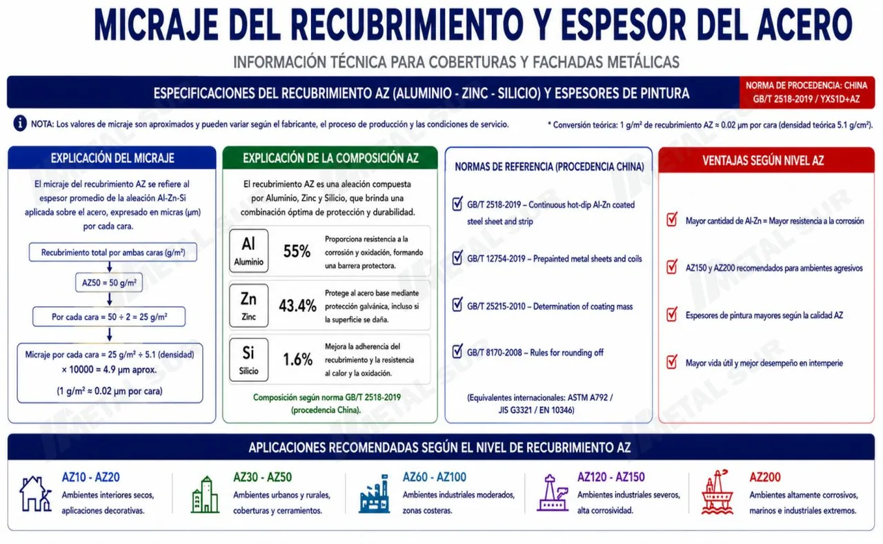 Calidades de Aluzinc 8