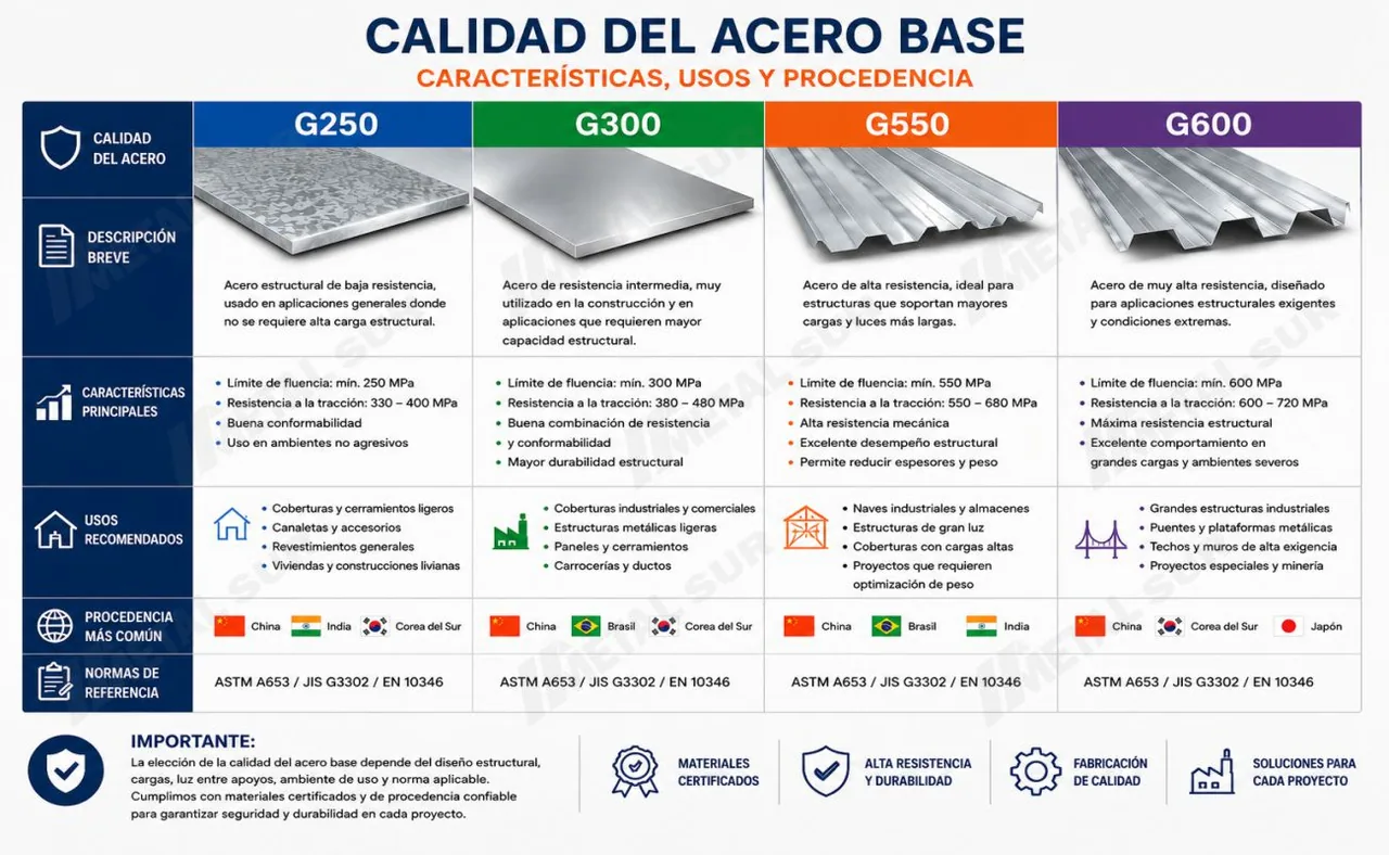Calidades de Aluzinc 1